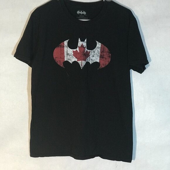 DC Comics Batman Canada Canadian Symbol Logo Short Sleeve T Shirt Tee XL - Picture 3 of 8